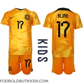Holland Daley Blind #17 Hjemmebanetrøje Børn VM 2022 Kortærmet (+ Korte bukser)